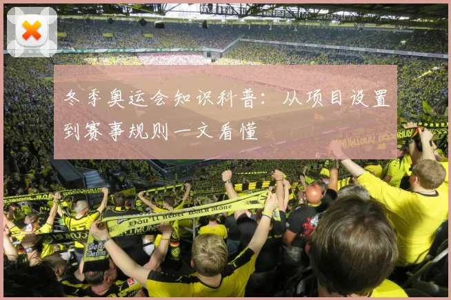 冬季奥运会知识科普:从项目设置到赛事规则一文看懂